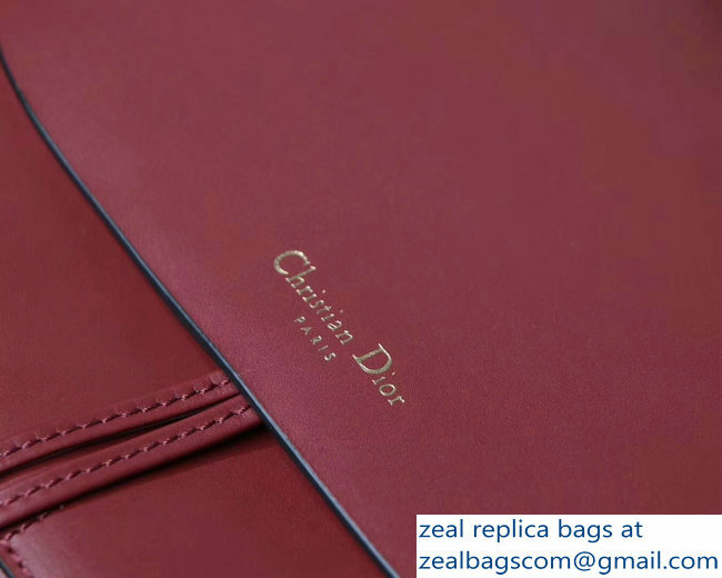 Dior Diorodeo Flap Bag In Red Supple Calfskin 2018 - Click Image to Close