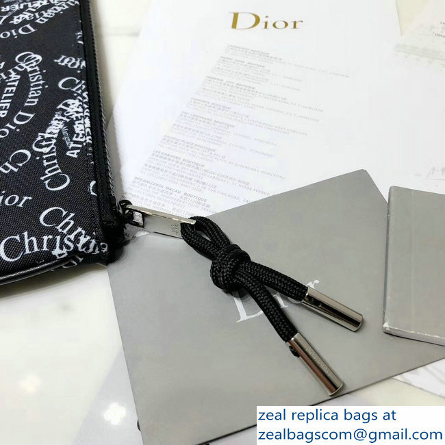 Dior Flat Pouch Clutch Bag All Over Logo 2018 - Click Image to Close