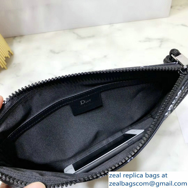 Dior Flat Pouch Clutch Bag All Over Logo 2018