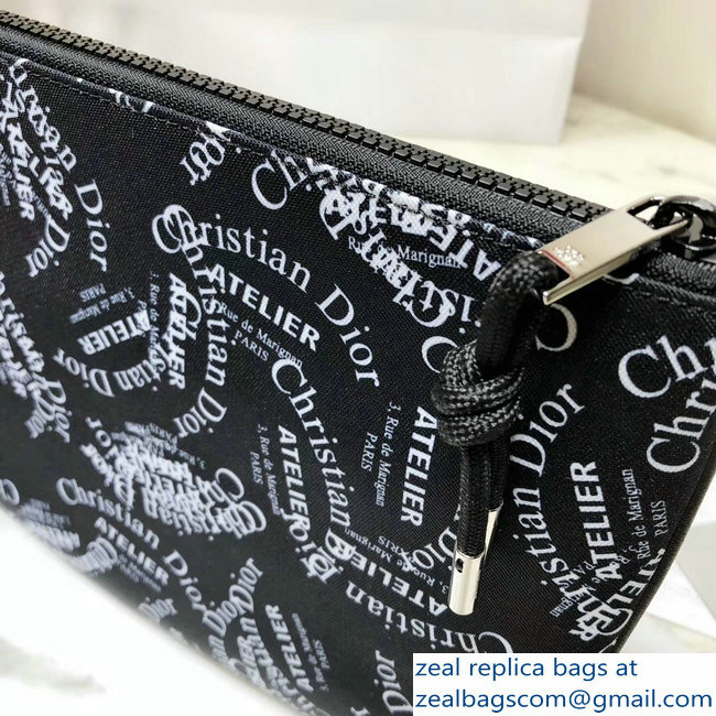 Dior Flat Pouch Clutch Bag All Over Logo 2018 - Click Image to Close