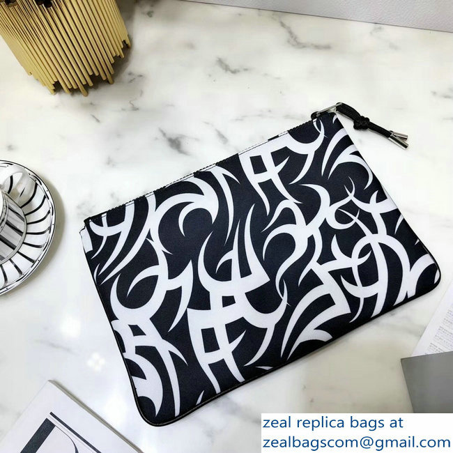 Dior Flat Pouch Clutch Bag in Dior Tribal Nylon 2018 - Click Image to Close