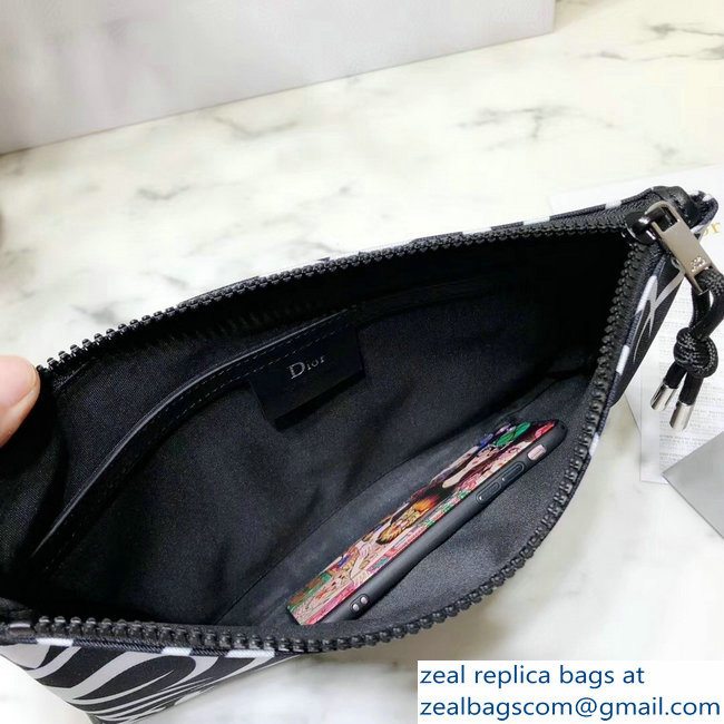 Dior Flat Pouch Clutch Bag in Dior Tribal Nylon 2018