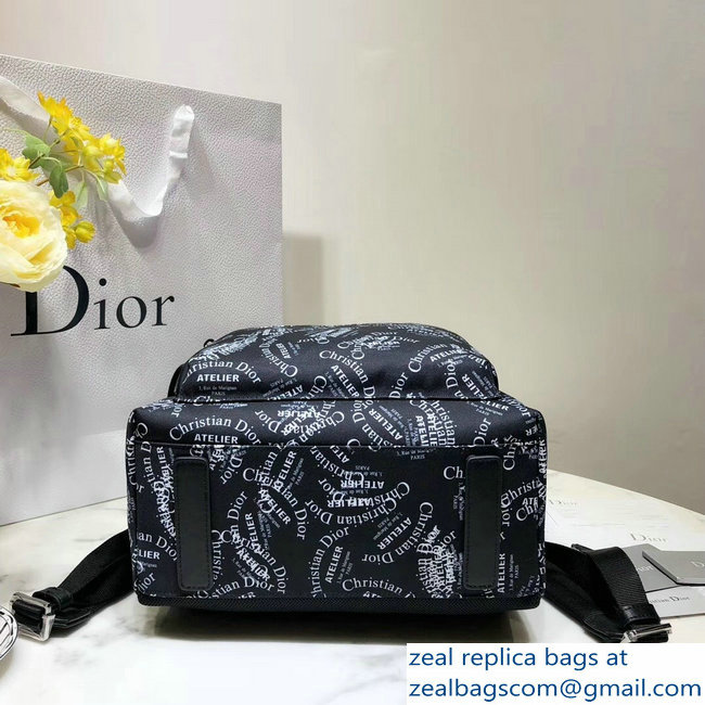 Dior Rider Rucksack Backpack Bag All Over Logo 2018 - Click Image to Close