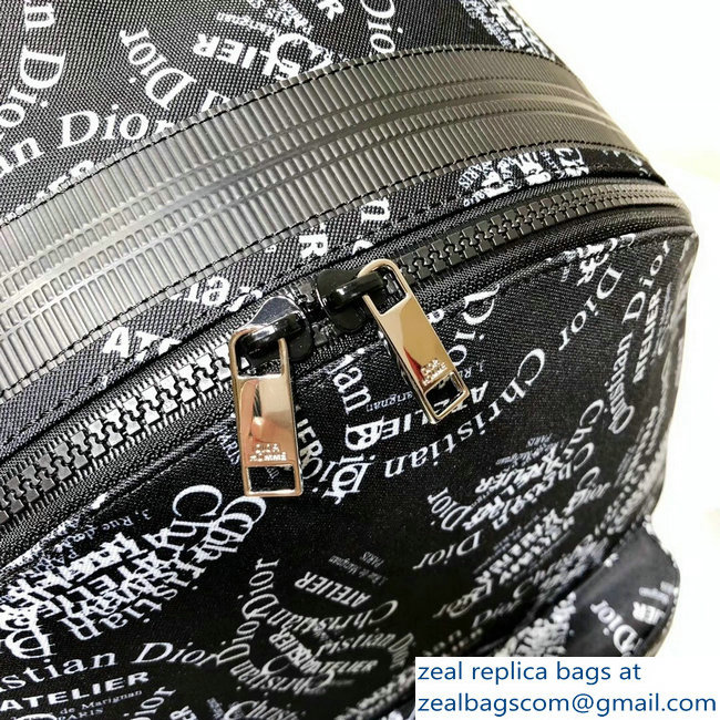 Dior Rider Rucksack Backpack Bag All Over Logo 2018 - Click Image to Close