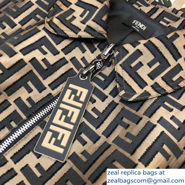 Fendi All-Over FF Logo Printed Jacket 2018