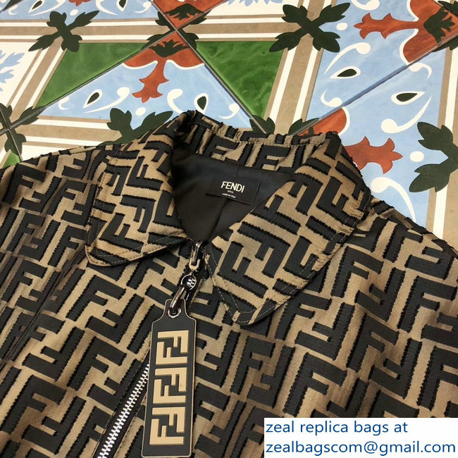 Fendi All-Over FF Logo Printed Jacket 2018 - Click Image to Close