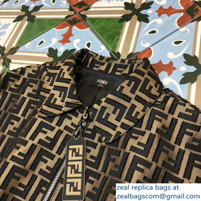 Fendi All-Over FF Logo Printed Jacket 2018