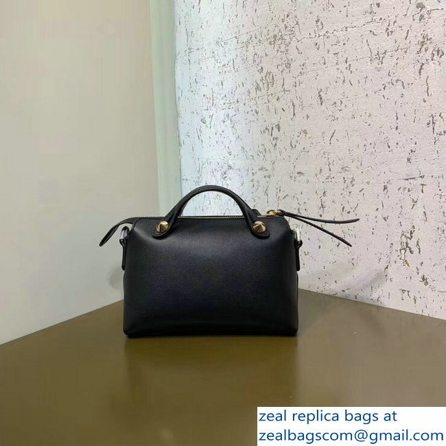 Fendi Embossed Metal Studs Bag Bugs Eyes Mini By The Way Boston Bag Black 2018 - Click Image to Close