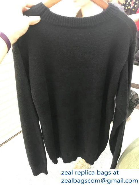 Fendi FF Logo Sweater Black 2018 - Click Image to Close