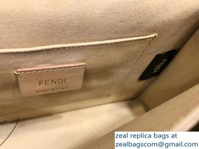 Fendi Mania Logo Medium Kan I Bag Blue 2018