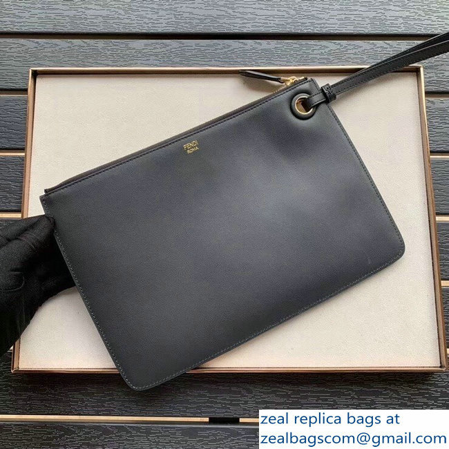 Fendi Mania Logo Slim Medium Triplette Clutch Bag 2018