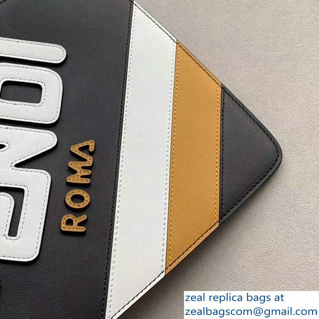 Fendi Mania Logo Slim Medium Triplette Clutch Bag 2018