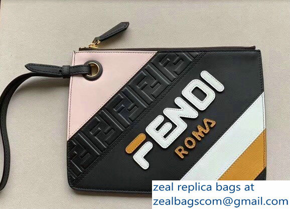 Fendi Mania Logo Slim Small Triplette Clutch Bag 2018 - Click Image to Close