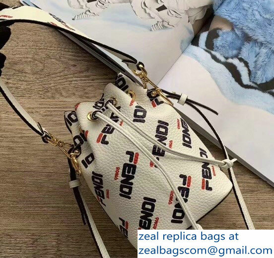 Fendi Mania Logo Small Mon Tresor Bucket Mini Bag 2018