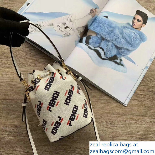 Fendi Mania Logo Small Mon Tresor Bucket Mini Bag 2018