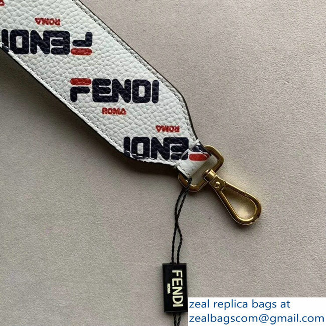 Fendi Mini Short Shoulder Strap You Mania Logo White 2018