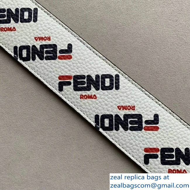 Fendi Mini Short Shoulder Strap You Mania Logo White 2018 - Click Image to Close