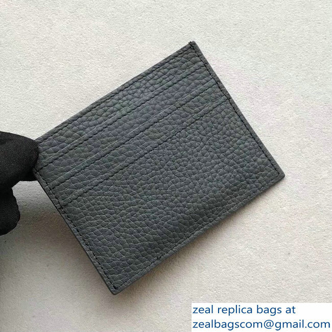 Fendi Stamp Patch Card Holder Gray 2018