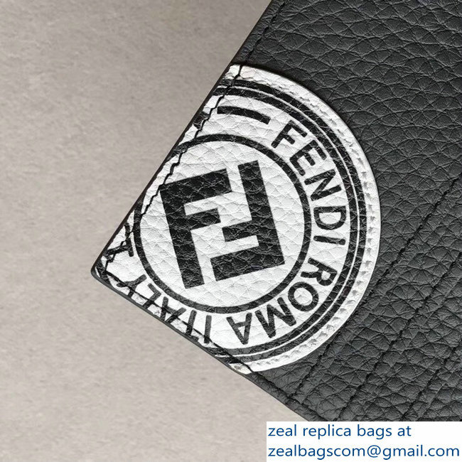 Fendi Stamp Patch Card Holder Gray 2018