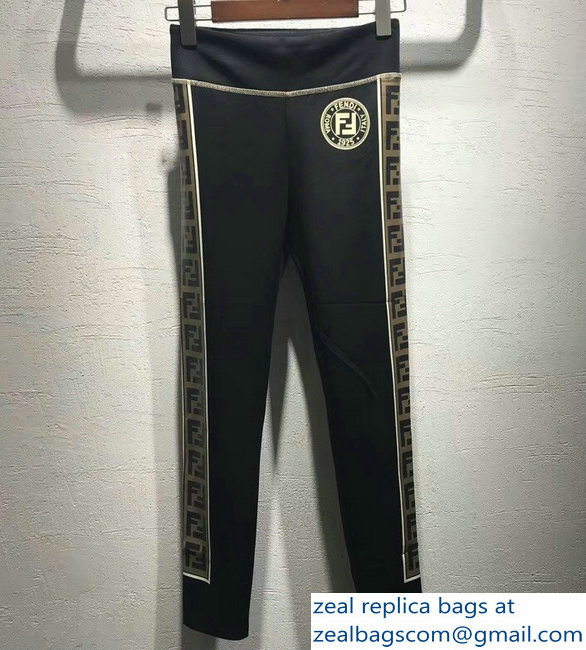 Fendi Stamp Patch FF Printed Pants 2018