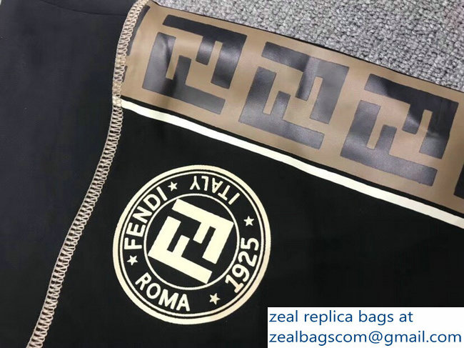 Fendi Stamp Patch FF Printed Pants 2018