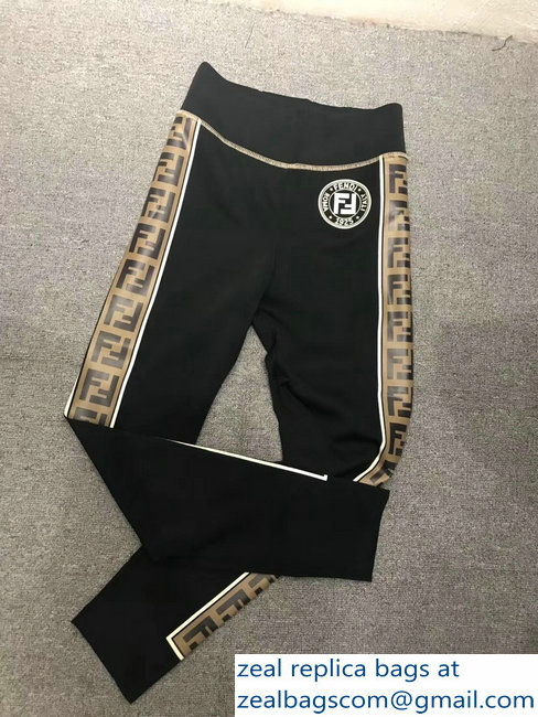 Fendi Stamp Patch FF Printed Pants 2018