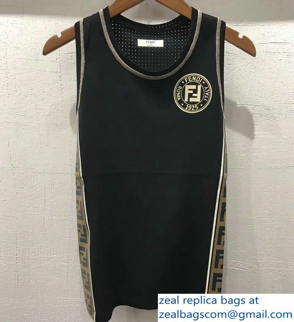 Fendi Stamp Patch FF Printed Vest Tank 2018