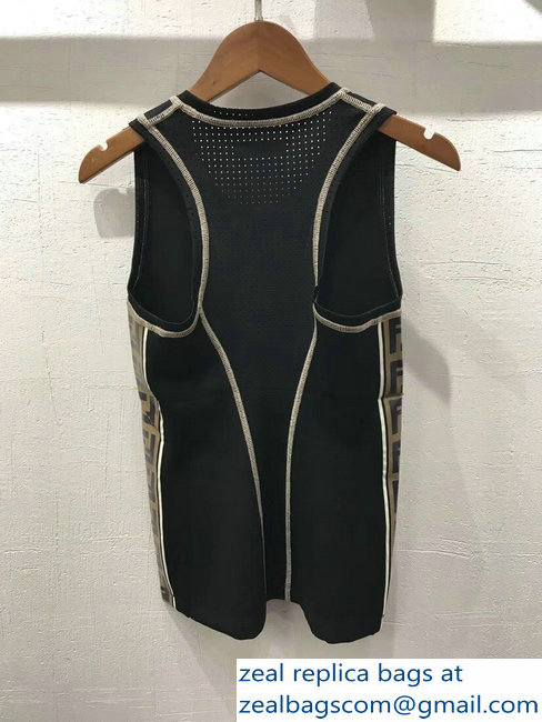 Fendi Stamp Patch FF Printed Vest Tank 2018