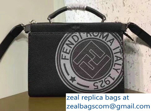 Fendi Stamp Patch Mini Peekaboo Fit Small Messenger Bag 2018