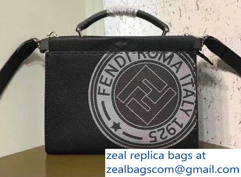 Fendi Stamp Patch Mini Peekaboo Fit Small Messenger Bag 2018 - Click Image to Close