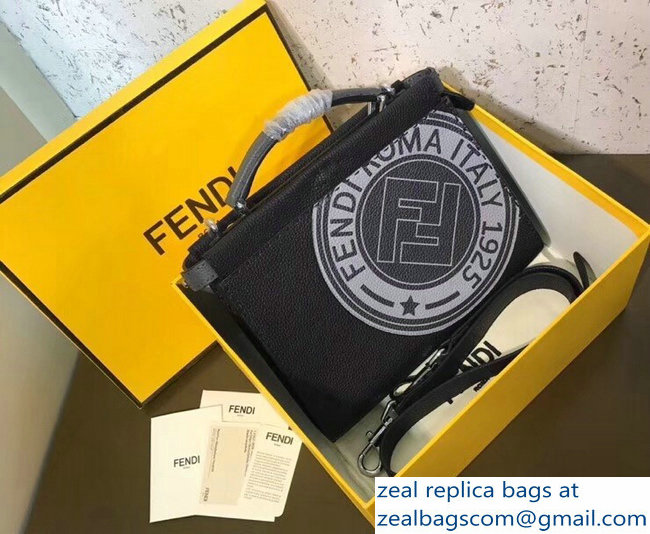 Fendi Stamp Patch Mini Peekaboo Fit Small Messenger Bag 2018 - Click Image to Close