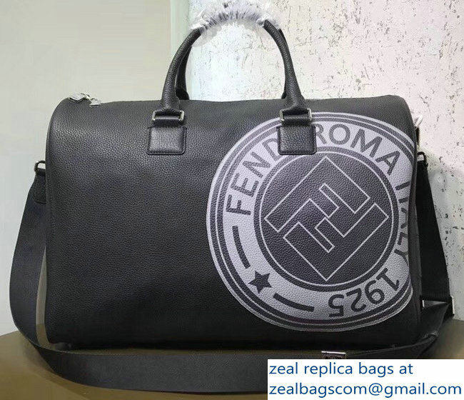 Fendi Stamp Patch Satchel Travel Bag 2018