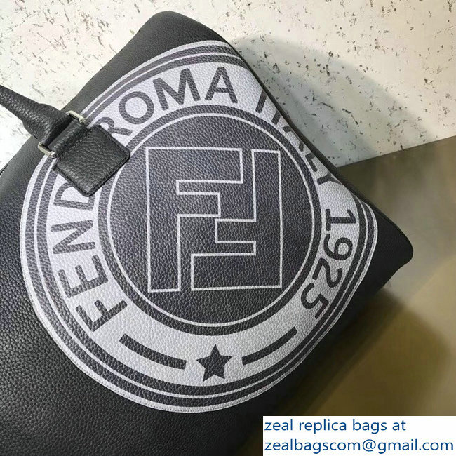 Fendi Stamp Patch Satchel Travel Bag 2018