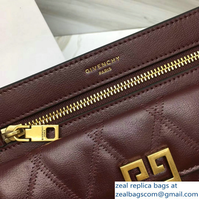 Givenchy Pocket Bag Burgundy In Diamond Quilted Leather 2018 - Click Image to Close