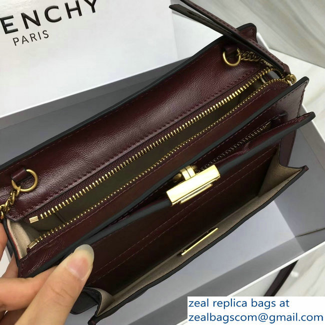 Givenchy Pocket Bag Burgundy In Diamond Quilted Leather 2018 - Click Image to Close