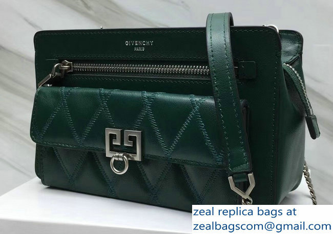 Givenchy Pocket Bag Green In Diamond Quilted Leather 2018 - Click Image to Close