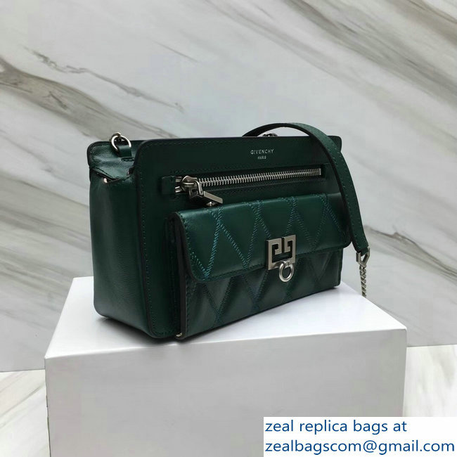 Givenchy Pocket Bag Green In Diamond Quilted Leather 2018