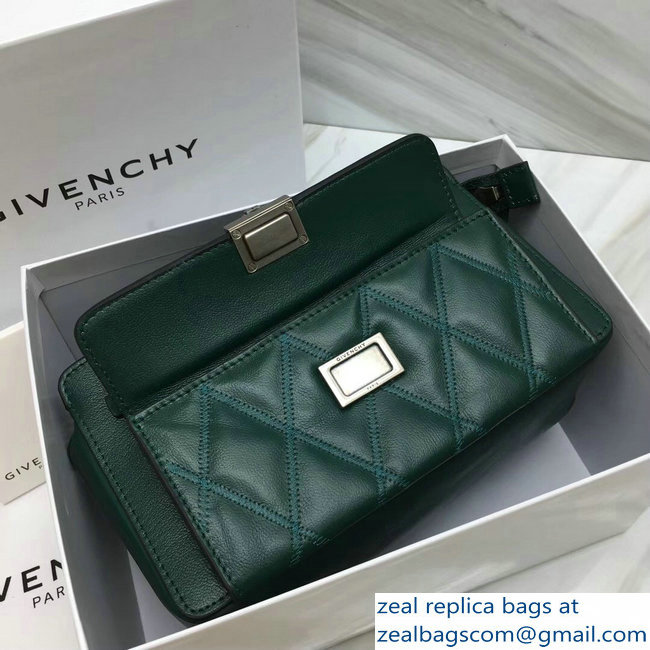 Givenchy Pocket Bag Green In Diamond Quilted Leather 2018