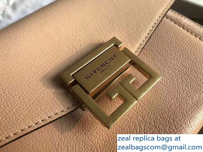 Givenchy Small GV3 Bag In Leather And Suede Beige 2018 - Click Image to Close