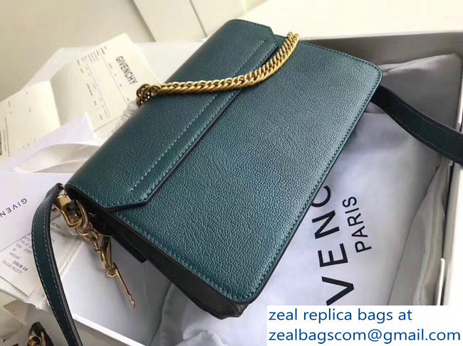 Givenchy Small GV3 Bag In Leather And Suede Green 2018 - Click Image to Close