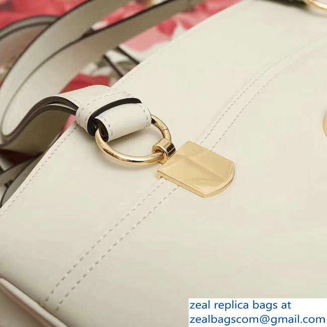 Gucci Arli Leather Large Top Handle Bag 550130 White 2018