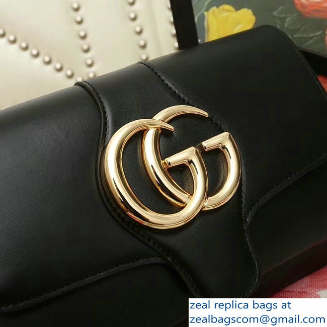 Gucci Arli Leather Small Shoulder Bag 550129 Black 2018