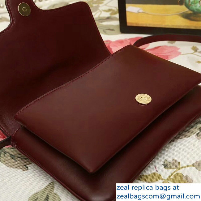 Gucci Arli Leather Small Shoulder Bag 550129 Burgundy 2018