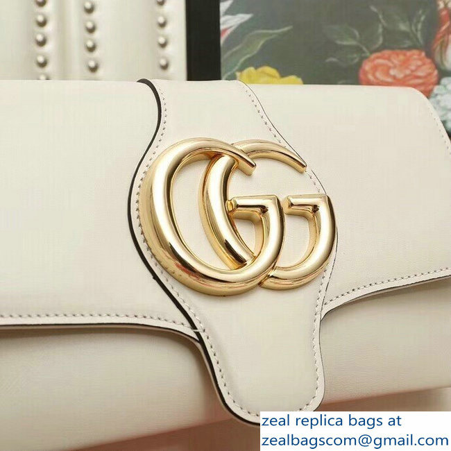 Gucci Arli Leather Small Shoulder Bag 550129 White 2018