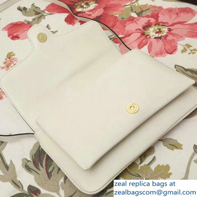 Gucci Arli Leather Small Shoulder Bag 550129 White 2018