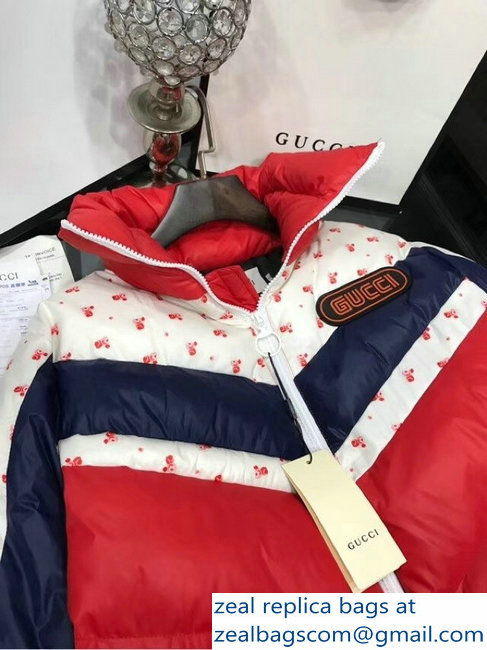 Gucci Chevron Quilted Nylon Jacket With Gucci Patch 2018