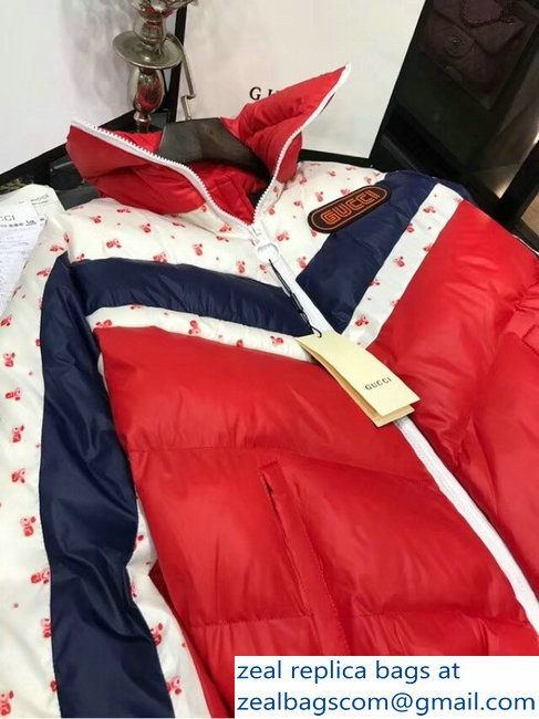 Gucci Chevron Quilted Nylon Jacket With Gucci Patch 2018