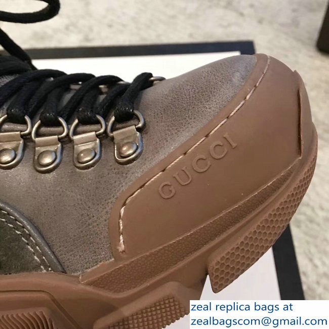 Gucci Flashtrek Lovers Sneakers Gray 2018 - Click Image to Close