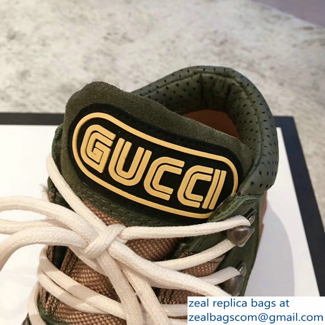 Gucci Flashtrek Lovers Sneakers Green 2018 - Click Image to Close