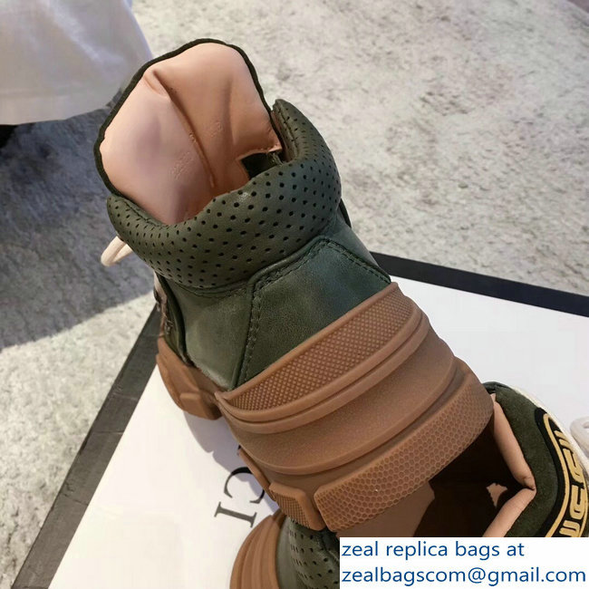 Gucci Flashtrek Lovers Sneakers Green 2018 - Click Image to Close